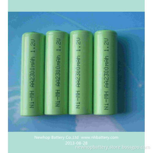 AAA 1.2V 2300mAh, Rechargeable Ni-MH Batteries Green